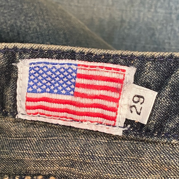 Vintage Blue Tattoo size 29 Women’s Blue Denim Low Rise Bootcut Jeans - Picture 8 of 9